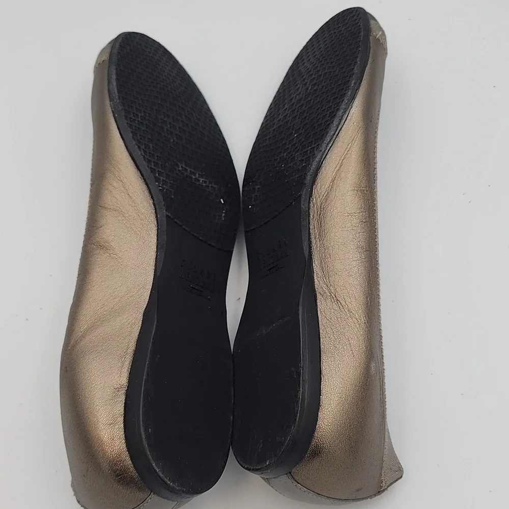 STUART WEITZMAN Metallic Ballet Flats, Size 7 - Picture 5 of 7